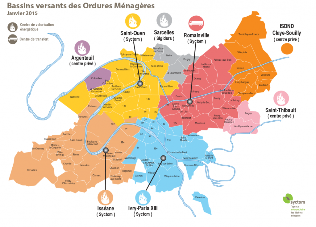 Carte des ordures ménagères